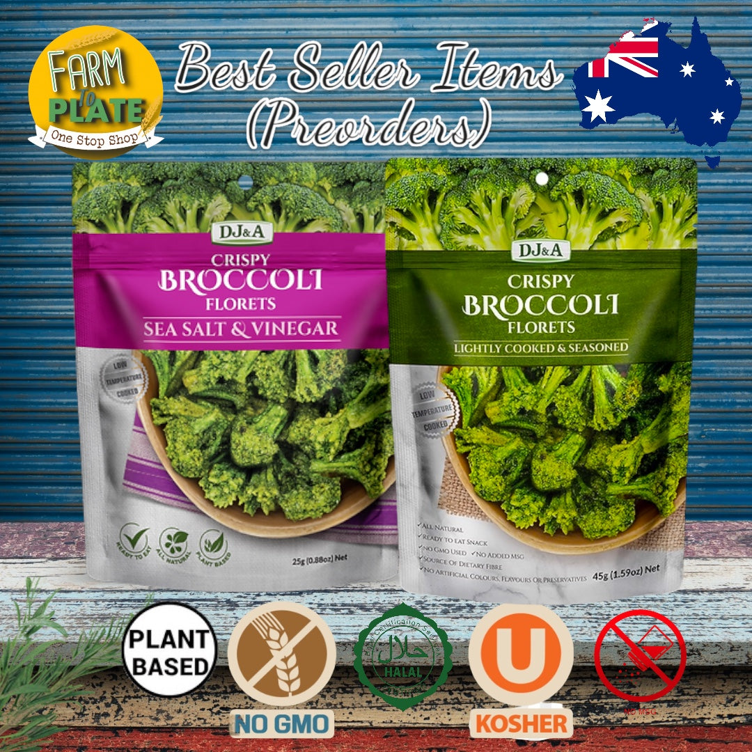 【FARM TO PLATE】DJ&A Crispy Broccoli Florets 25g
