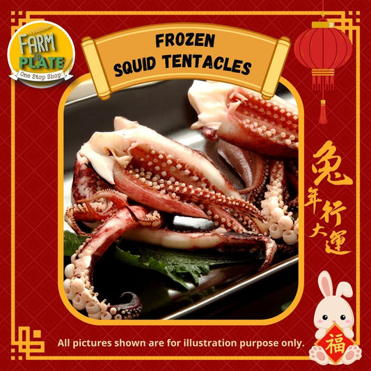 【FARM TO PLATE】1kg Frozen Squid Tentacle / 鱿鱼手